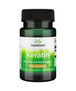 SWANSON Keratin (Keratyna) 50mg 60 kaps