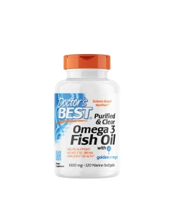 Huile de poisson oméga-3 purifiée et limpide