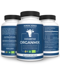 Nordiske Konger - 100% græsfodret & økologisk organblanding - 180 kapsler