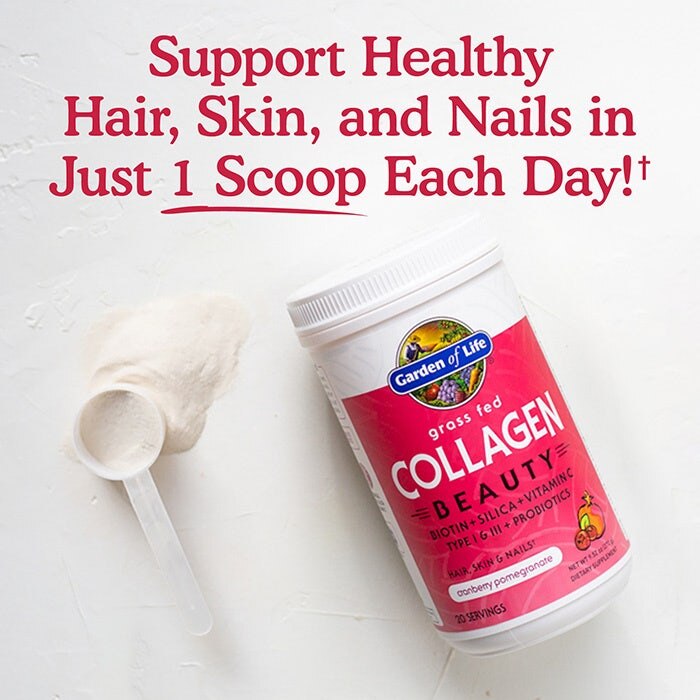 Garden of Life - Grass Fed Collagen Beauty, Cranberry Pomegranate - 270g - Imagem 4