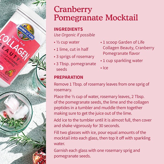 Garden of Life - Grass Fed Collagen Beauty, Cranberry Pomegranate - 270g - Imagem 5
