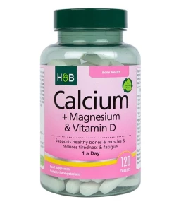 Calcium + magnesium & vitamine D – 120 vegetarische tabletten