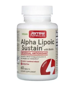 Alpha Lipoic Sustain med biotin – 60 tabletter