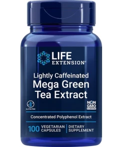 Extrato de Chá Verde Mega com Baixo Teor de Cafeína - 100 cápsulas vegetais