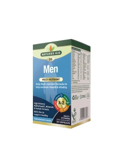 Natures Aid Multivitaminer och mineraler för män (30 kapslar)