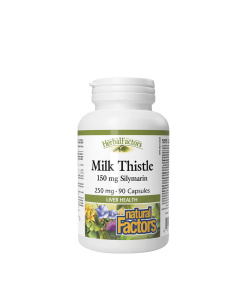 Natural Factors Milk Thistle 250 mg/150 mg Silymarin (90 Capsules)