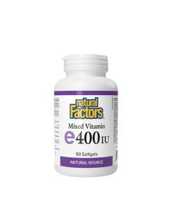 Natural Factors Mixed Vitamin E Natural Source 400 IU  (90 Softgels)