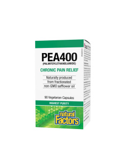 Natural Factors PEA400 Palmitoylethanolamide (90 Veggie Capsules)
