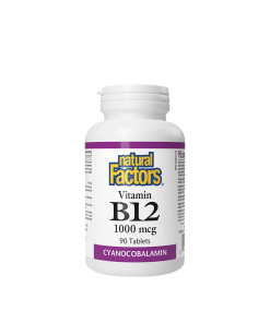 Natural Factors Vitamin B12 1000 mcg (90 Tablets)