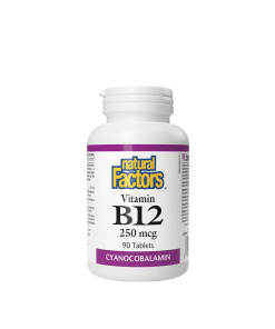 Natural Factors Vitamin B12 250 mcg (90 Tablets)