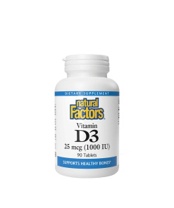 Natural Factors Vitamin D3 25 mcg (1