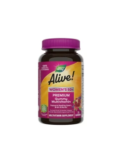 Nature's Way – Alive!® Premium Multivitamin i geléform för kvinnor över 50 (75 geléer)