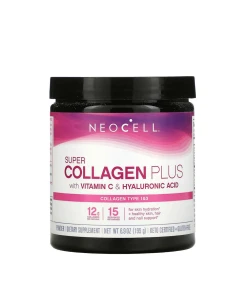 Super Collagen Plus C-vitaminnal és hialuronsavval – 195 g