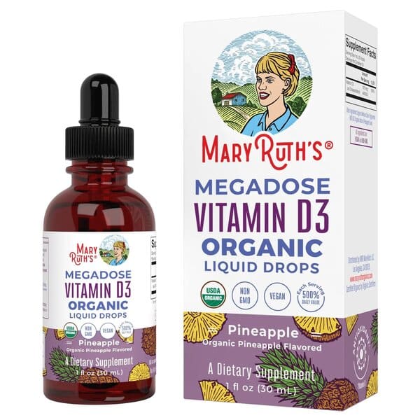 Økologiske Megadose Vitamin D3 flydende dråber