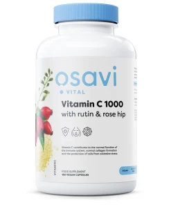 Vitamin C1000 mit Rutin und Hagebutte – 180 vegane Kapseln