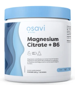 Magnesiumcitrat + B6-Pulver – 250 g