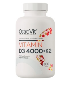 Vitamin D3 4000 + K2 - 100 tablets