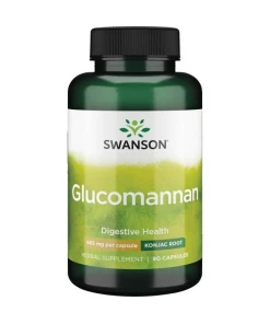 SWANSON Glukomannaani 665 mg, 90 kapselia