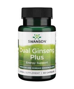 SWANSON Dual Ginseng Plus 60 kaps