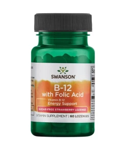 SWANSON Witamina B-12 + kw.foliowy 60 tabs.