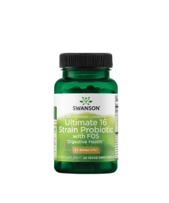 Swanson Dr. Stephen Langer's Ultimate 16 Strain Probiotic with FOS 3.2 BILLION CFU (60 Veg Capsules)