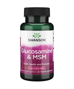 SWANSON Glucosamine + MSM 60kaps