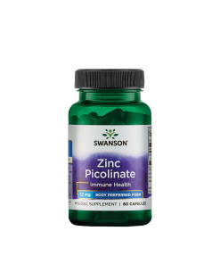 Swanson Zinc Picolinate - Body Preferred Form 22 mg (60 Capsules)