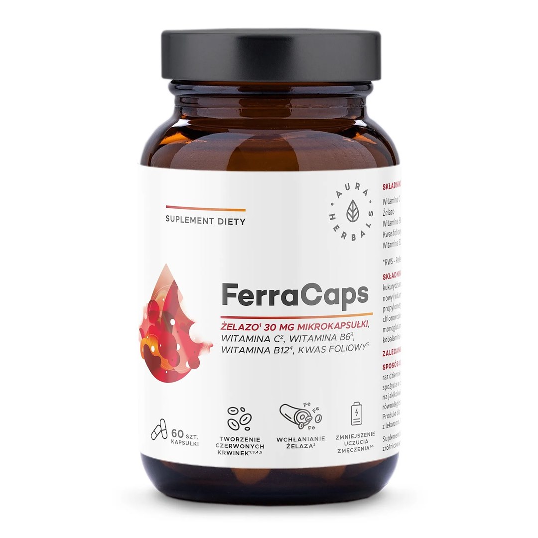 AURA HERBALS FerraCaps Iron (60 caps)