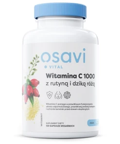 OSAVI Vitamin C 1000 with Rutin & Rose Hip (120 vcaps)