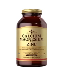 SOLGAR Calcium Magnesium plus Zinc (250 tabs)