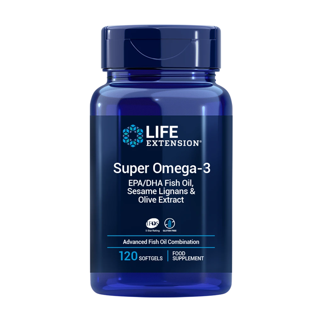 Super Omega-3 Plus EPA/DHA Fish Oil with Sesame Lignans & Olive Extract Softgels