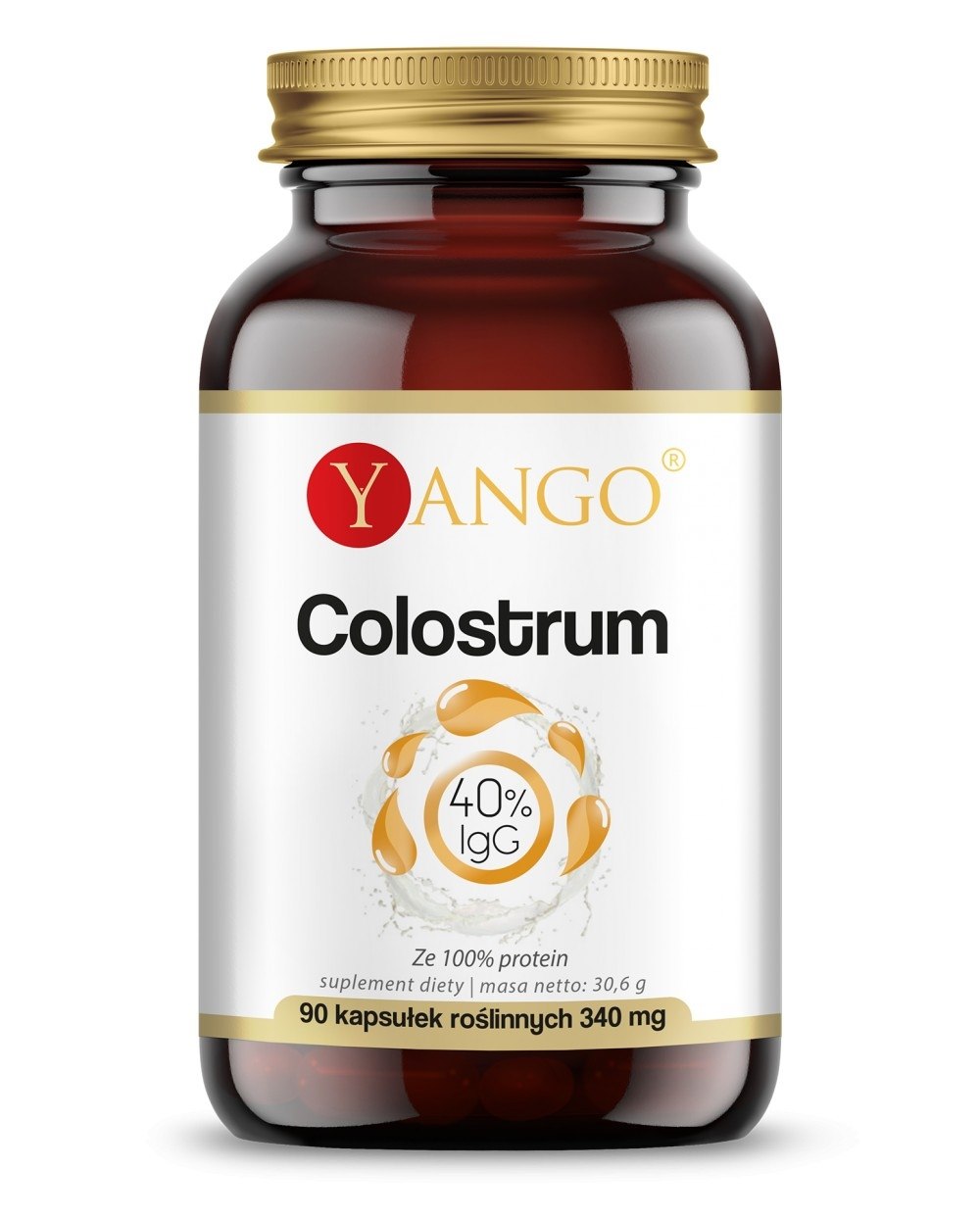 YANGO Colostrum - 40% immunoglobulins (90 caps)