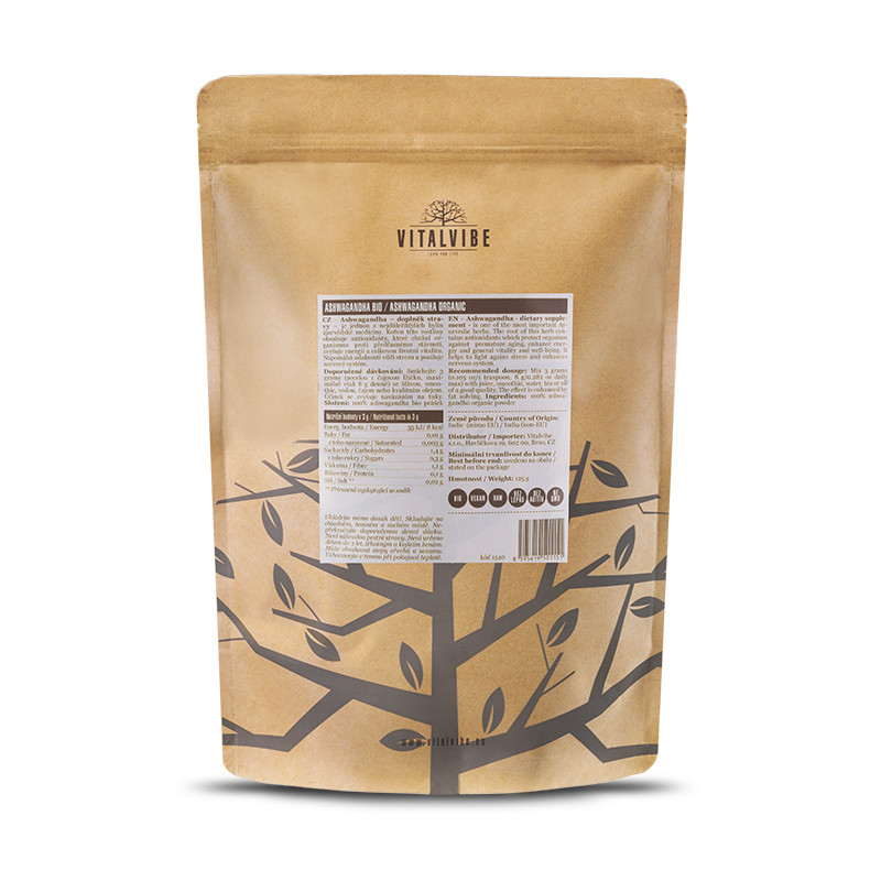 Vitalvibe Organic Ashwagandha Powder - 125g - Image 2