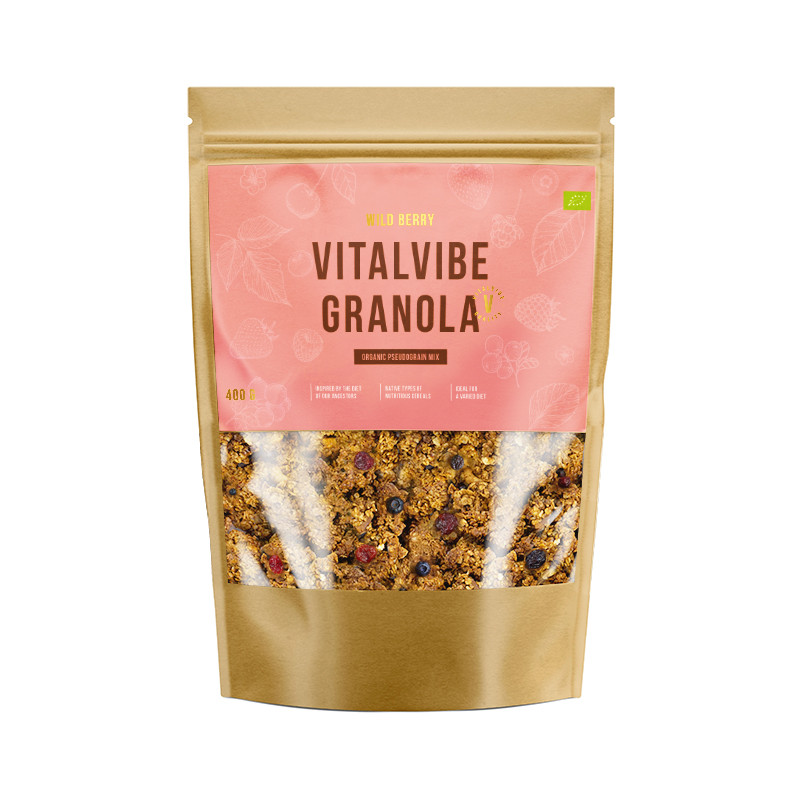Vitalvibe - Granola Wild Berry Organic Quantity 250 g
