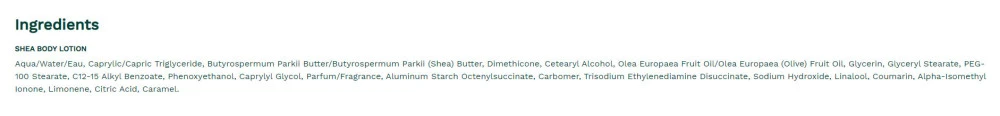 Shea Butter)