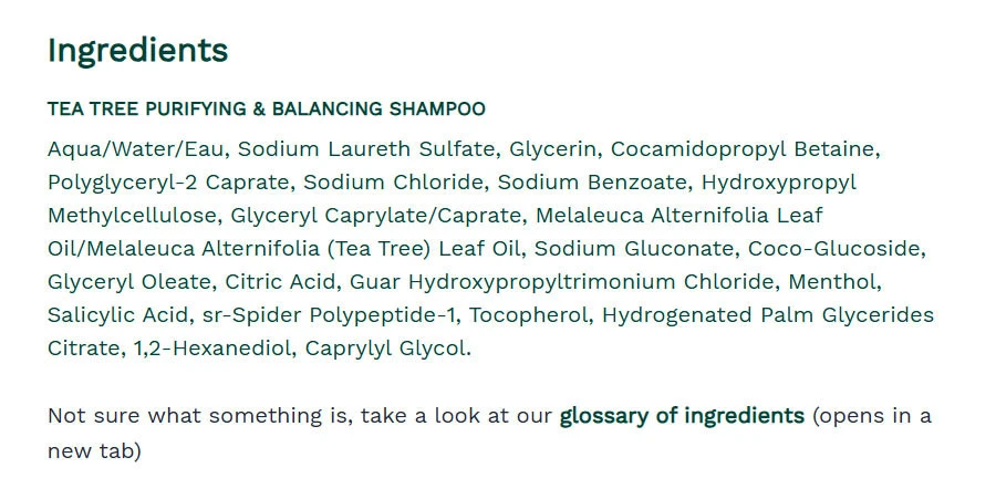 The Body Shop - Tea Tree Purifying & Balancing Shampoo (250 ml) - Image 2