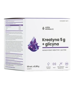 AURA HERBALS Creatine Monohydrate 5 g + Glicyne sachets (30 pcs)