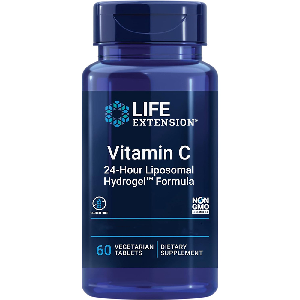 Life Extension - 24-Hour Liposomal Hydrogel™ Vitamin C Formula (60 Veggie Tablets) - Image 4