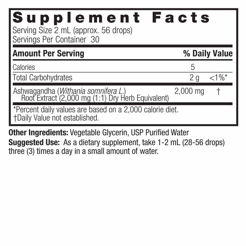 Nature's Answer: Ashwagandha Root, 2000 mg, 60 mL - Image 3