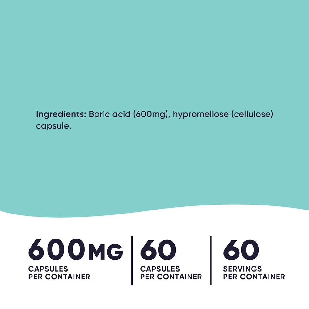Nutricost Boric Acid Capsules (60 Count) - Image 2