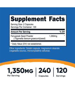Nutricost Fenugreek 1350 mg (240 Capsules)