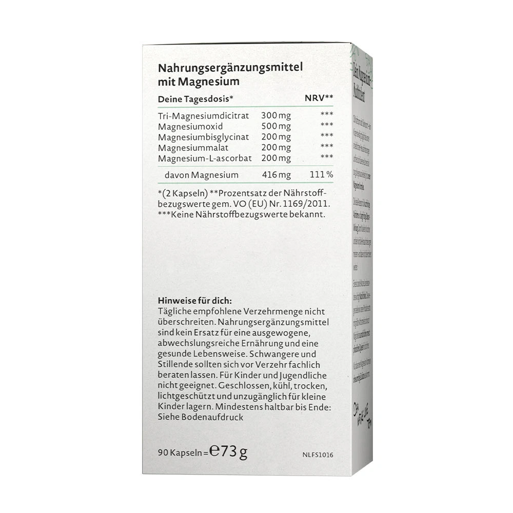 Nature Love - Magnesium Complex (90 Veggie Capsules) - Image 2
