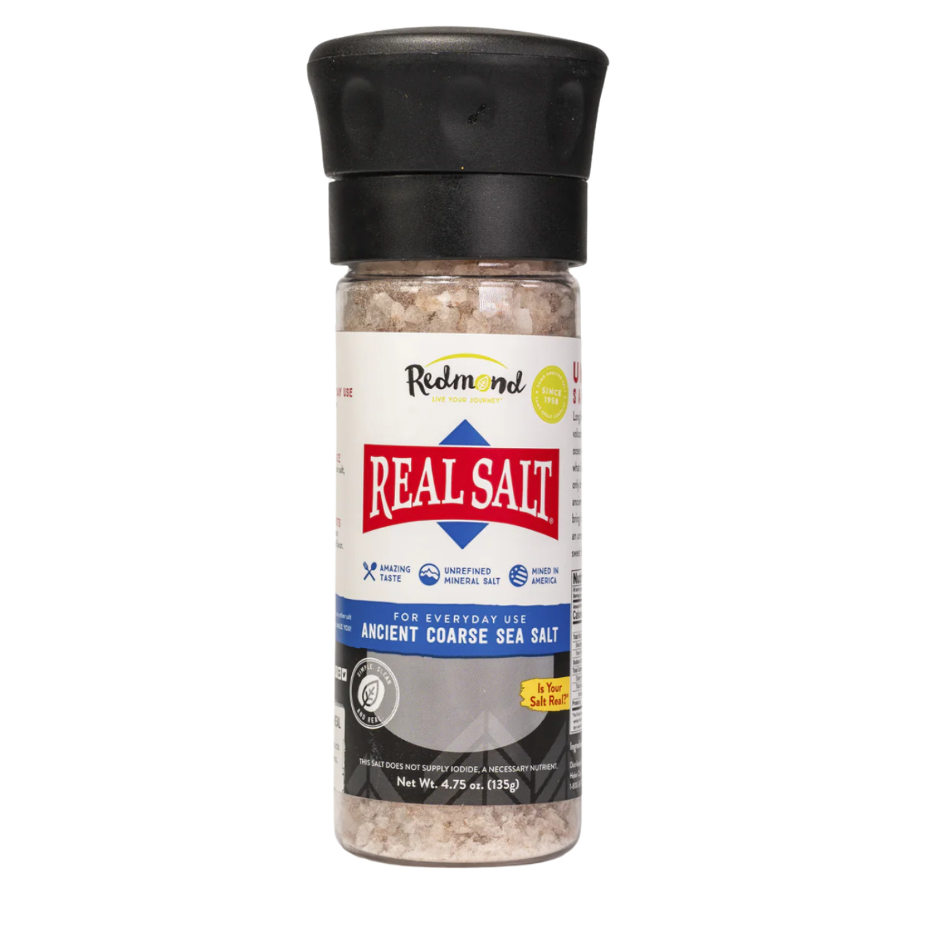 Real Salt COARSE 4.75 oz 135g Grinder