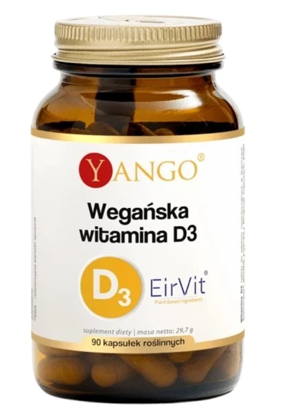YANGO Vitamina D3 vegana (90 cápsulas)