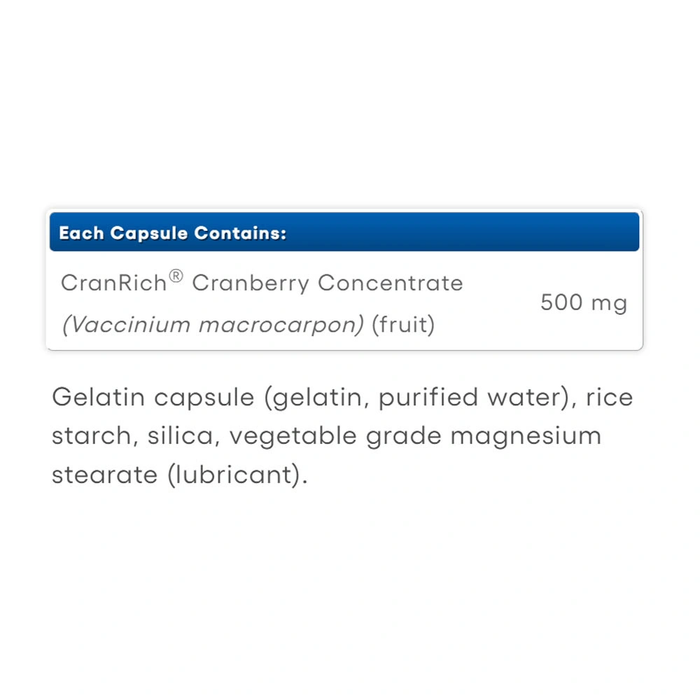 Natural Factors - Super Strength Cranberry Concentrate, 500 mg, 90 Capsules - Image 2