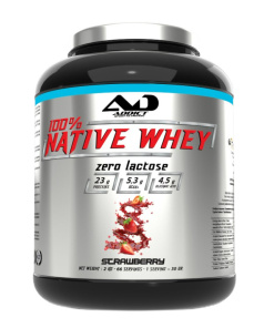 100% Native Whey Zero Lactose, Strawberry - 2000g