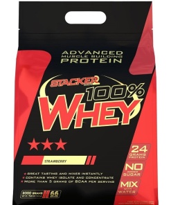 100% Whey, Strawberry - 2000g