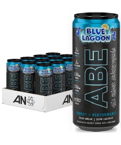 ABE Energy + Performance Cans, Blue Lagoon - 12 x 330 ml.
