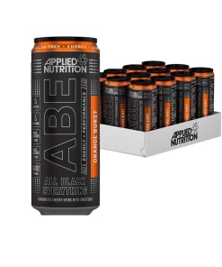 ABE Energy + Performance Cans, Orange Burst - 12 x 330 ml.
