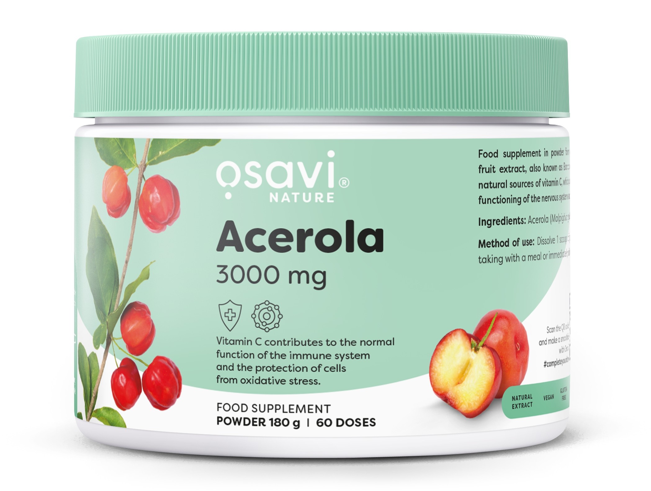Acerola, 3000mg - 180g